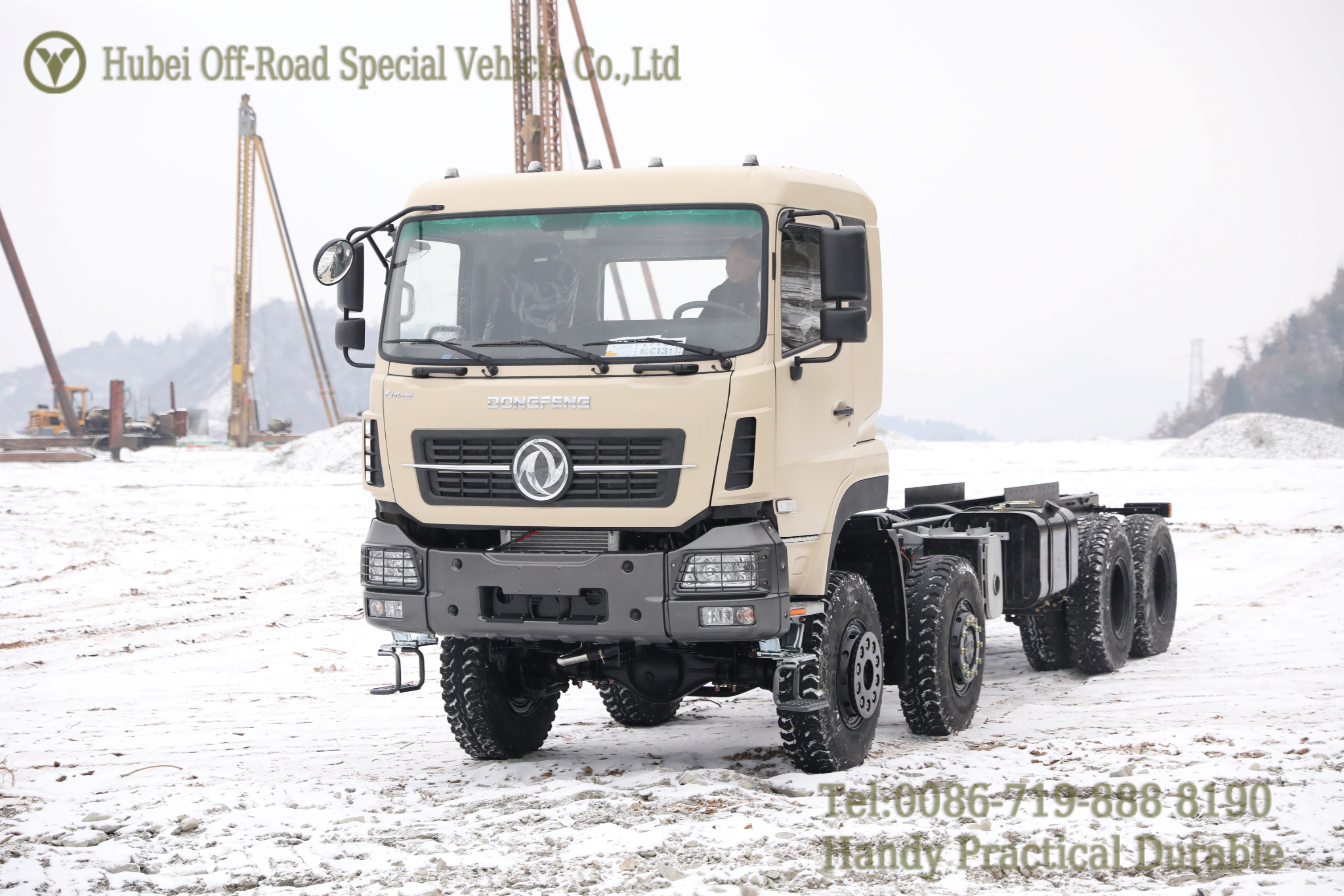 Dongfeng 8×8 All-wheel Drive Chassis Snow Show