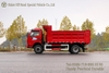 4×2 Dongfeng Flathead Cab Dump Truck_red Convertible Off-Road Truck Dump Truck