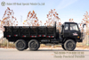 Dongfeng Black 6×6 Flathead One And A Half Rows Cab Cargo Truck_Convertible Cargo Truck with Brake Cooling