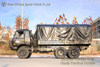 6WD Black Off-road Truck with Tarpaulin_Convertible Cargo Truck with Brake Cooling