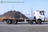 8X4 Flatbed Trailer 500-horsepower Four-axle Chassis_Hydraulic Ladder Flatbed Truck