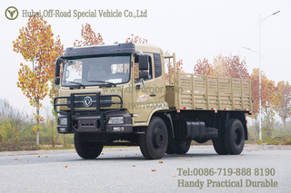 Dongfeng Flat-Front Cab with Sleeper Cabin 4x2 Off-Road Cargo Truck_Rear Twin-Wheel Off-Road Transport Vehicle