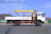 Dongfeng 6.3-ton 4WD Truck-mounted Crane_White Flat-nose Cab-over-engine Truck with A Crane And Cargo Box
