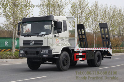 4x2 Flatbed Excavator Truck_Flatbed Trailer_Hydraulic Ladder Climbing Truck