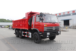 Four wheel drivePlatoon 153 Off-Road Dump Truck_ 6X4DongfengRed Cyclone_DongfengDump Off-Road Truck