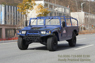 Blue Double Row Mengshi _Mengshi Convertible 4WD Pickup Truck_Dongfeng 4WD Off-road Pickup 