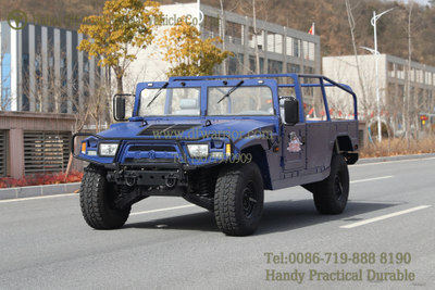 Blue Double Row Mengshi _Mengshi Convertible 4WD Pickup Truck_Dongfeng 4WD Off-road Pickup 