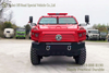 Six-wheel Drive Armored Car Chassis_Red Double-row Armored Car Chassis Exported