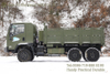 Dongfeng Classic 6WD EQ2082 Flatbed Truck_6×6 Army Green Heavy Duty Cargo Off-Road Trucks