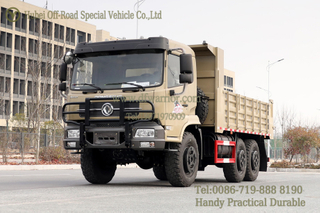 6x6 Off-Road Flat-Front Cab Low-Bed Dump Truck_6WD Heavy-Duty Dump Truck Export Version