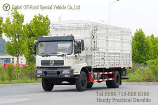Dongfeng 4x2 White Flathead Cab Stake _Sugarcane Transport Truck Export