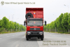 Red 4×2 210hp Flap-sided Dump Truck_Grain And Log Transport Dump Truck Export Version