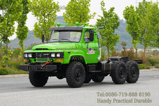 Dongfeng 6WD EQ2082 Chassis _Customizable Export Version of The Dongfeng Chassis in Grass Green