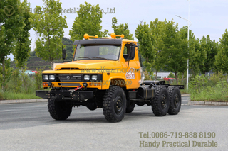 Dongfeng 6WD EQ2082 Chassis _Customizable Export Version of The Dongfeng Chassis in Dark Blue