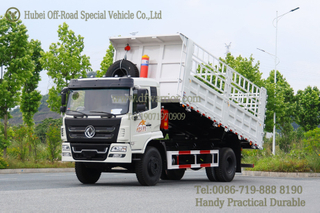 White 4×2 210hp Flap-sided Dump Truck_Grain And Log Transport Dump Truck Export Version