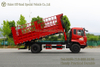 Red 4×2 210hp Flap-sided Dump Truck_Grain And Log Transport Dump Truck Export Version