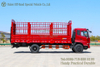4×2 Stake Dump Truck with Hydraulic Tail Lift_Fresh Produce Delivery Truck