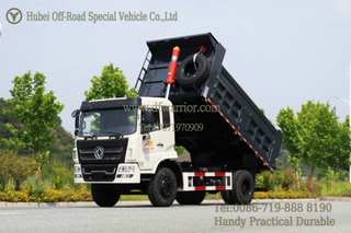 210-HP Off-Road Dump Truck_Flat-nose Cab with A Sleeper Berth 4x2 Dual-Rear-Tire Dump Truck