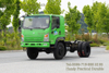 Four-wheel-drive Flat-nose Truck with A Light Green Chassis _Customizable Export Version of The Dongfeng Chassis 
