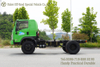 Four-wheel-drive Flat-nose Truck with A Light Green Chassis _Customizable Export Version of The Dongfeng Chassis 