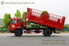 Red 4×2 210hp Flap-sided Dump Truck_Grain And Log Transport Dump Truck Export Version